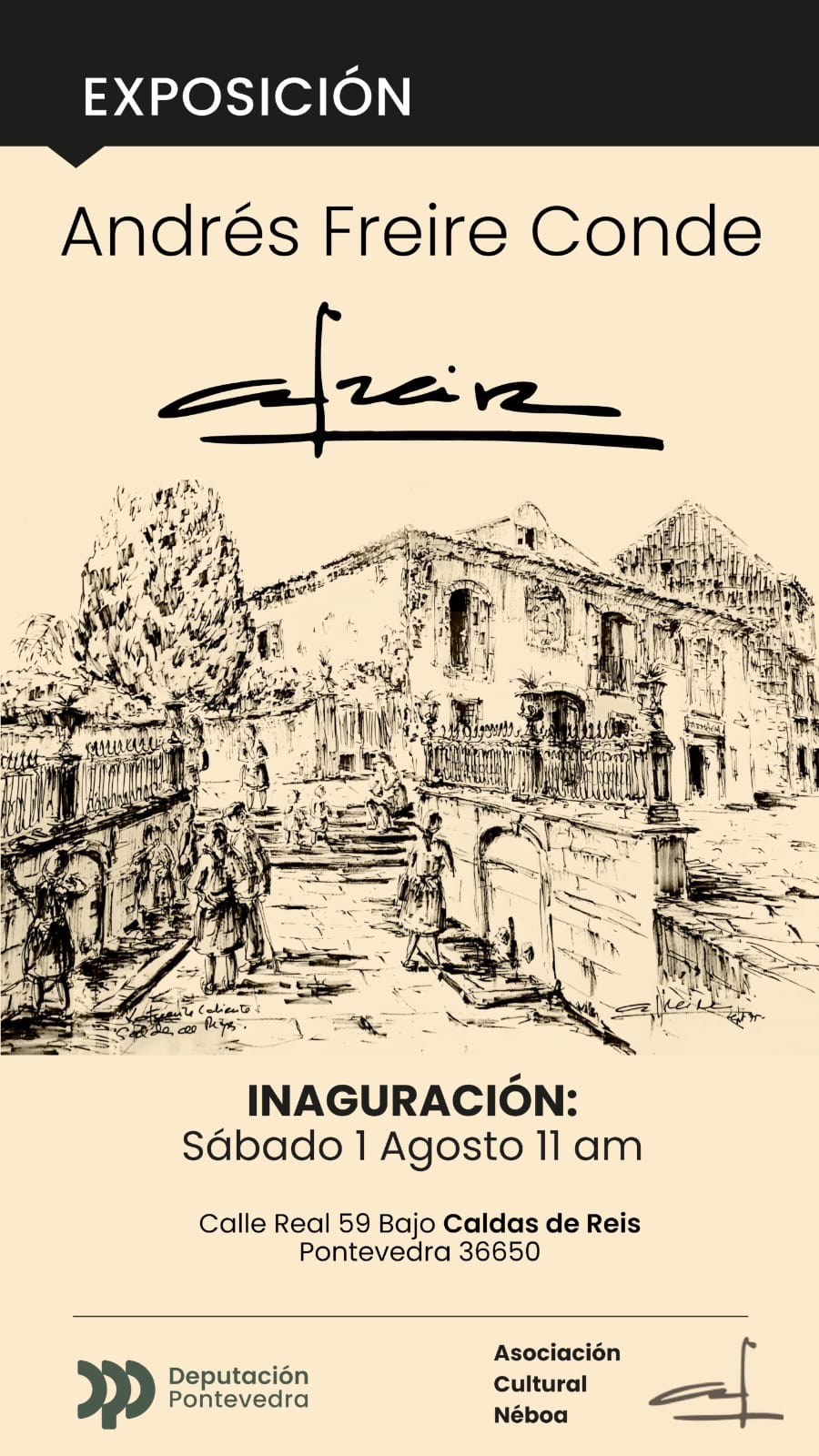 Cartel de la exposición Rincones con alma