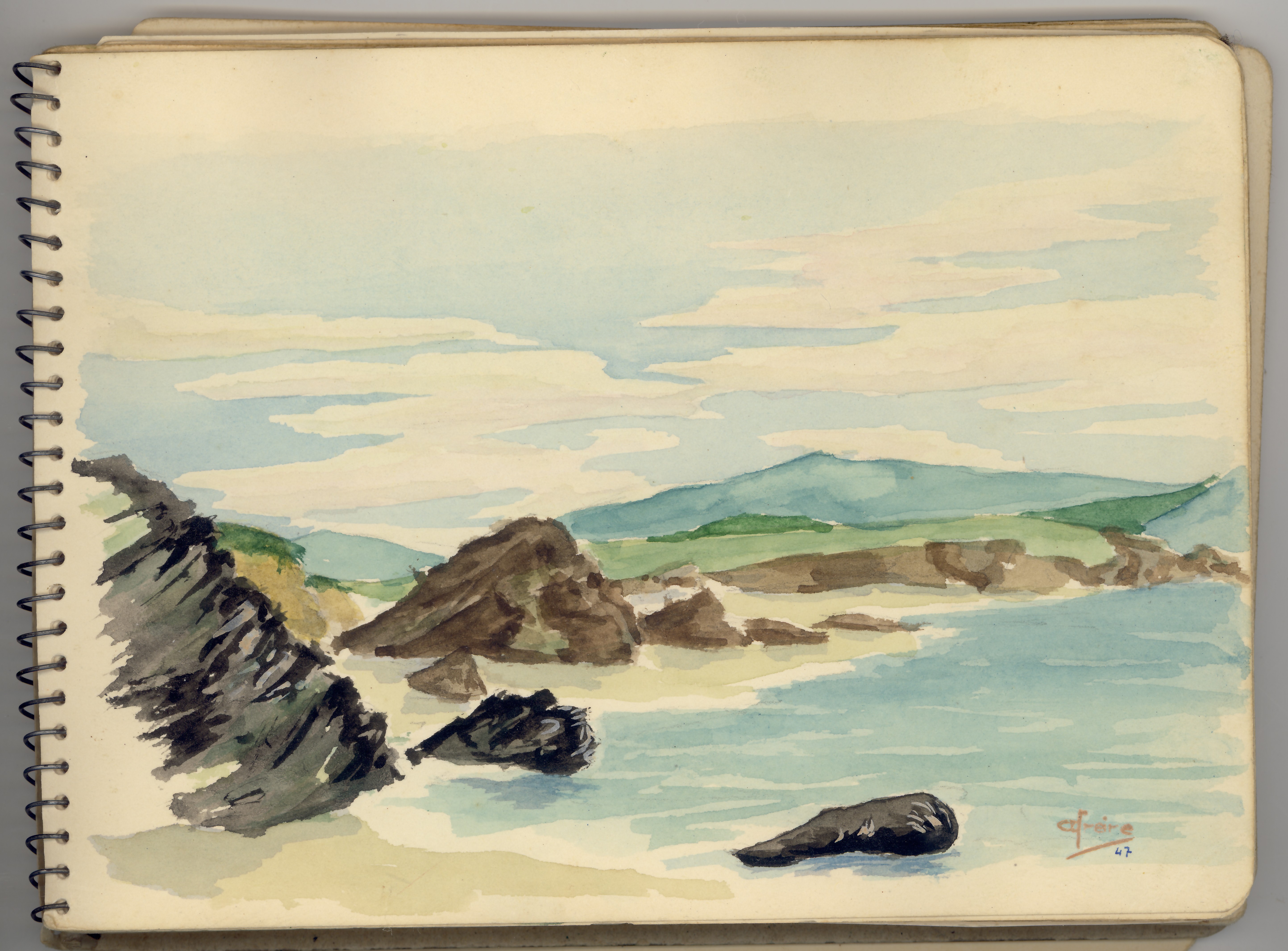 Rocas en la playa de Cobas