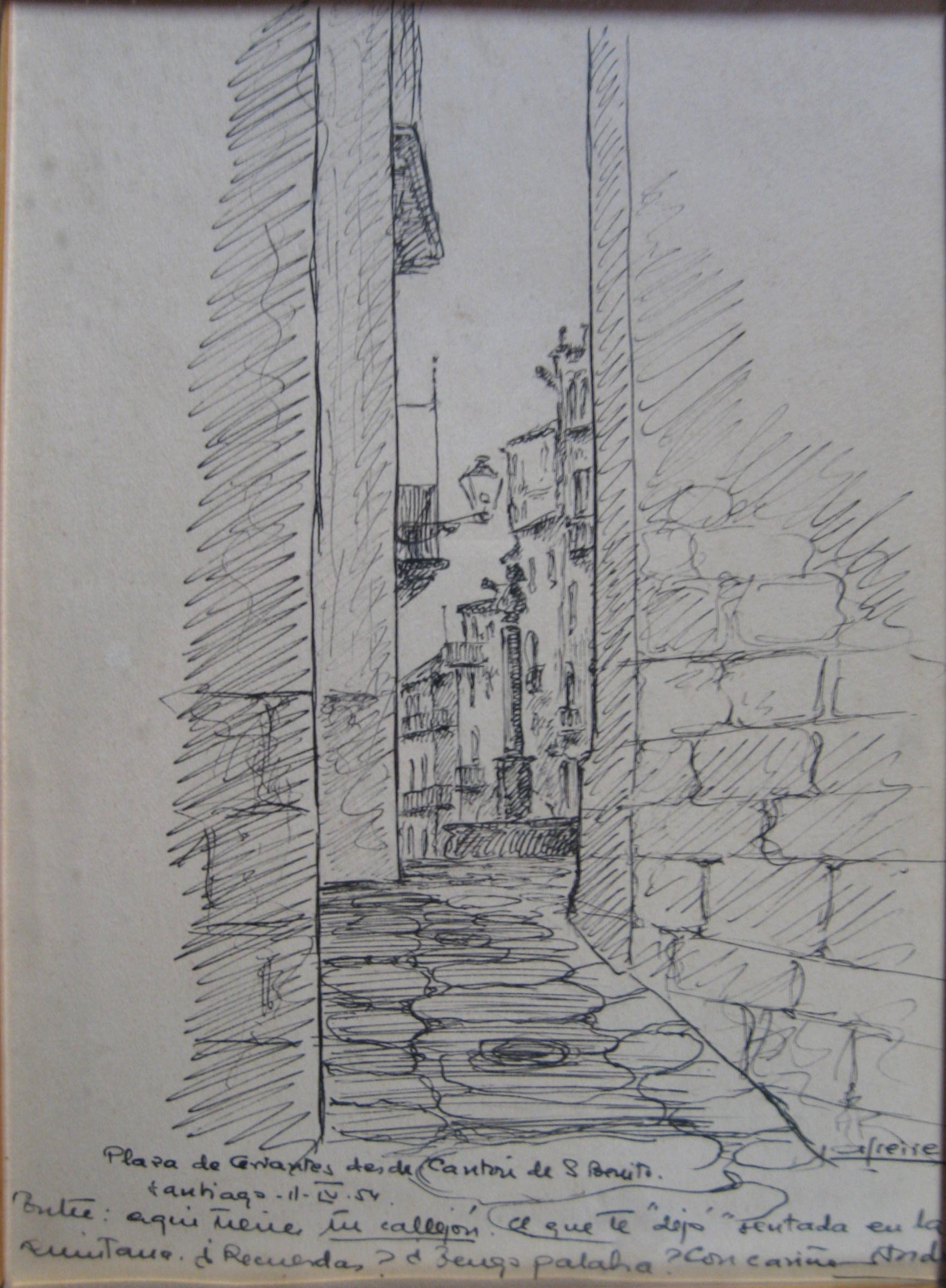 Plaza de Cervantes desde el Cantón de San Benito