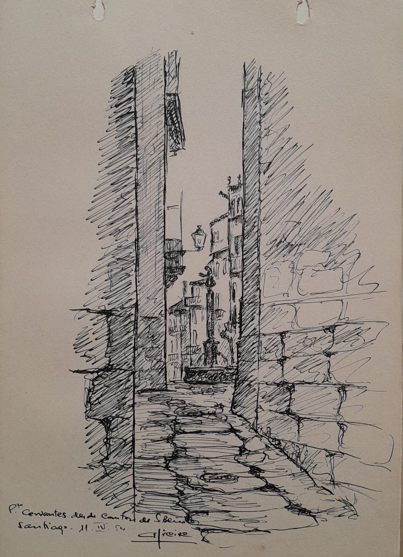 Plaza de Cervantes desde el Cantón de San Benito