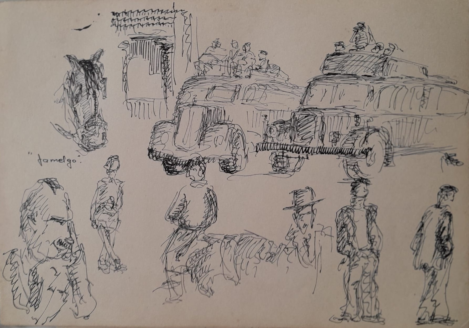 Esbozos de amigos. Castromil y Jamelgo