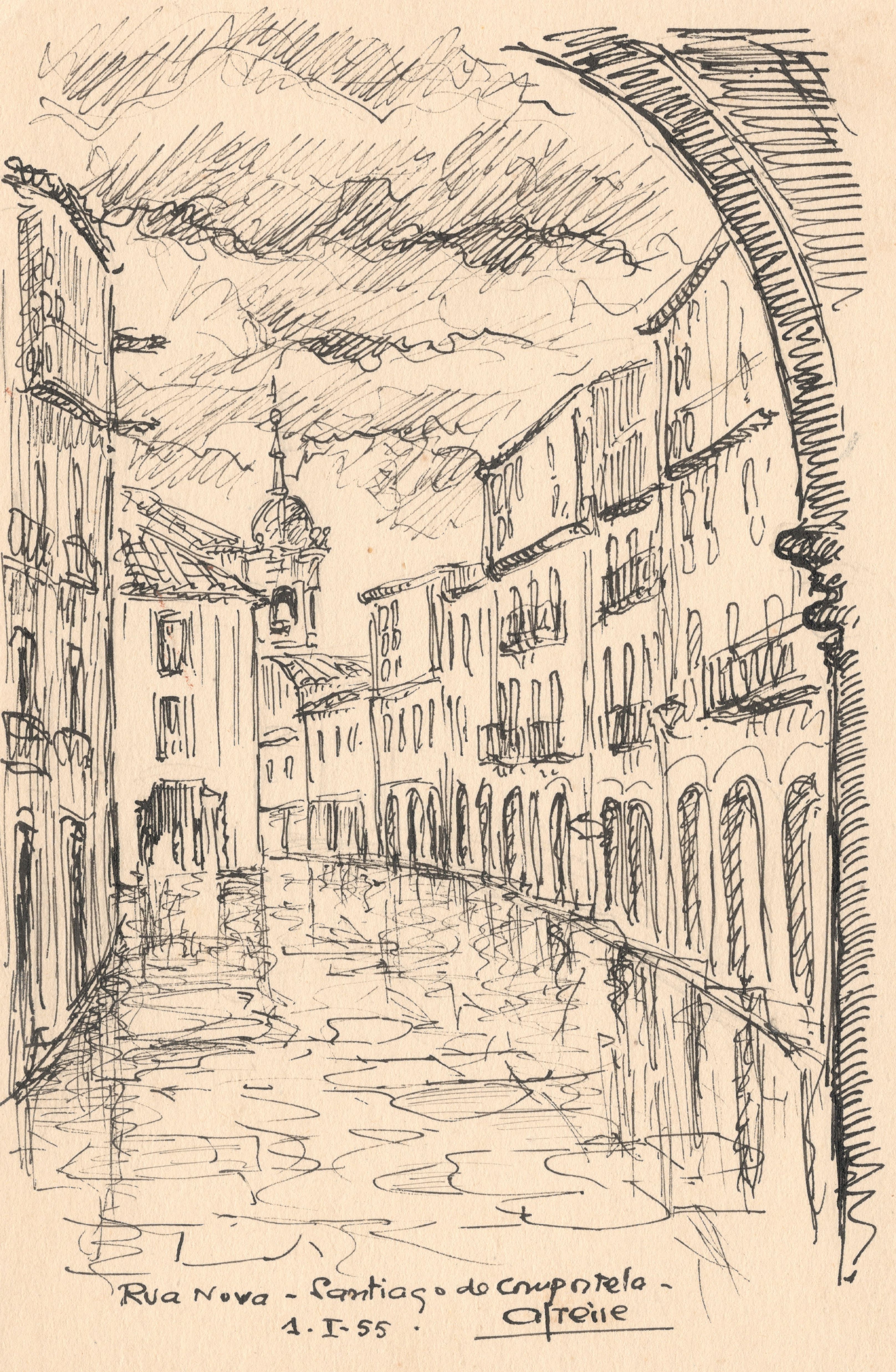 Rúa Nueva. Santiago de Compostela