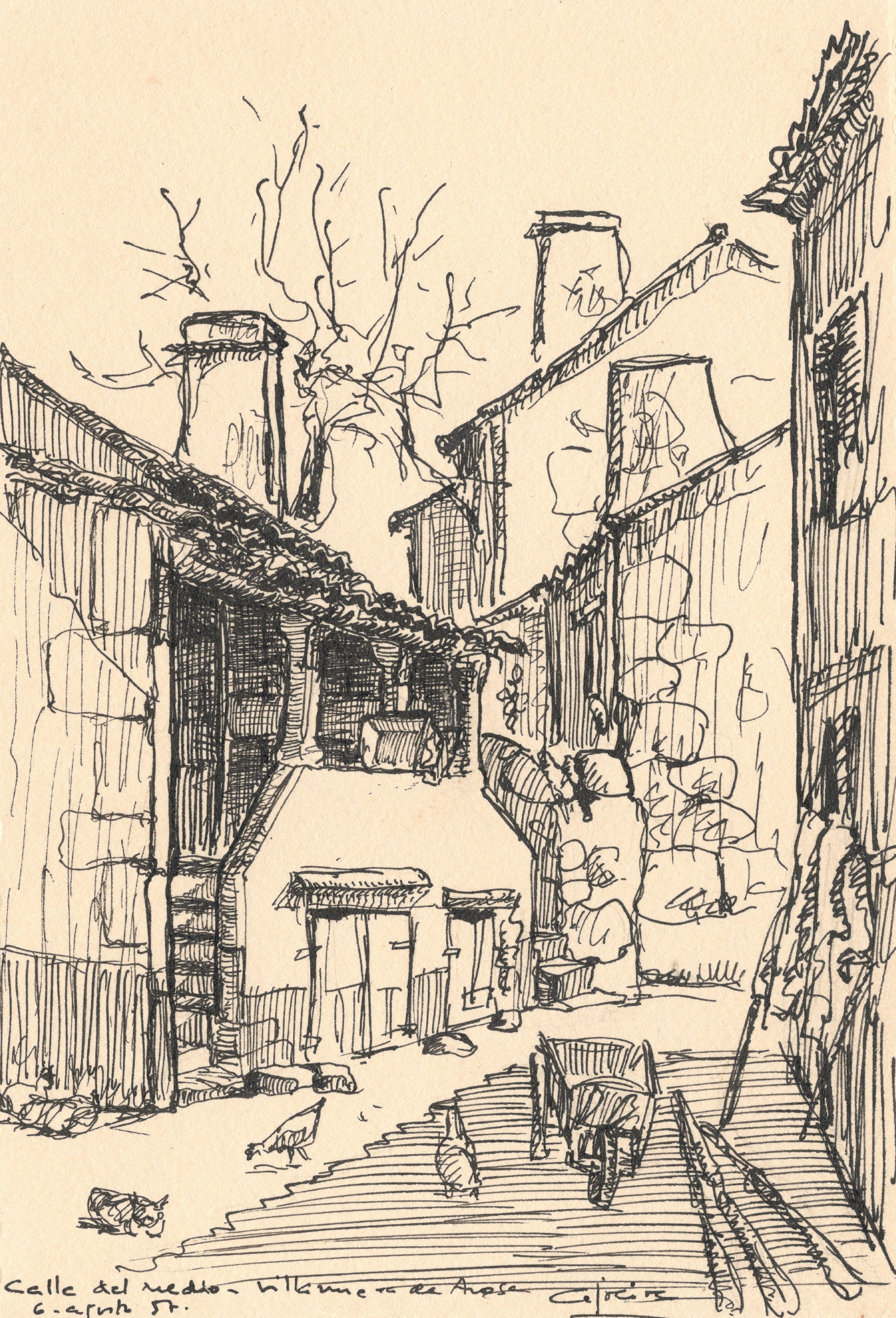 Calle del Medio. Villanueva de Arosa