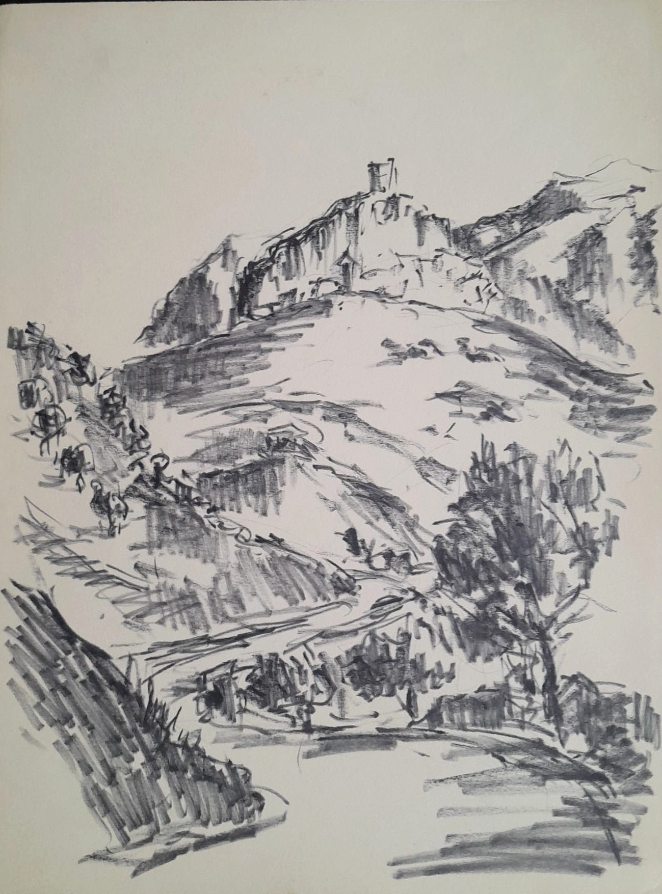 Acercándose a Zahara de la Sierra. 