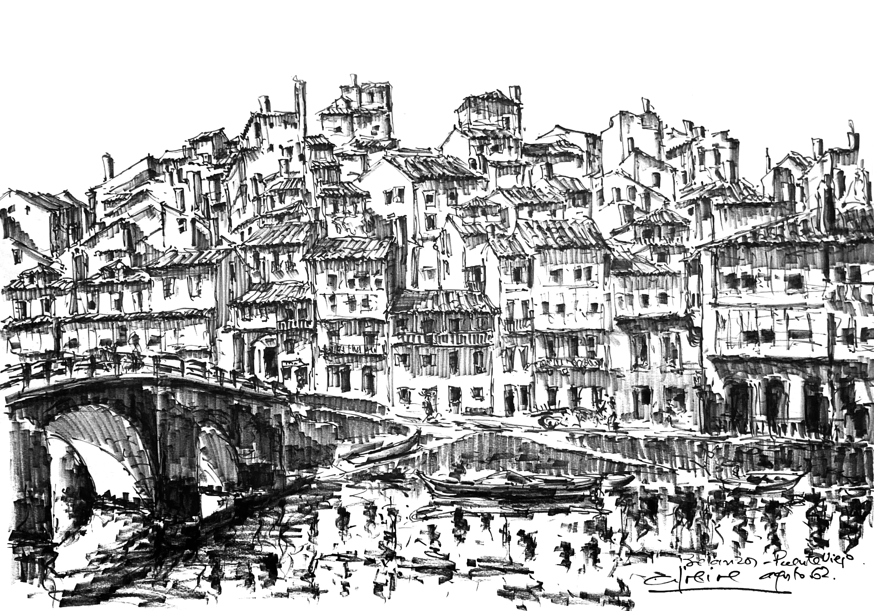 Betanzos. Puente viejo