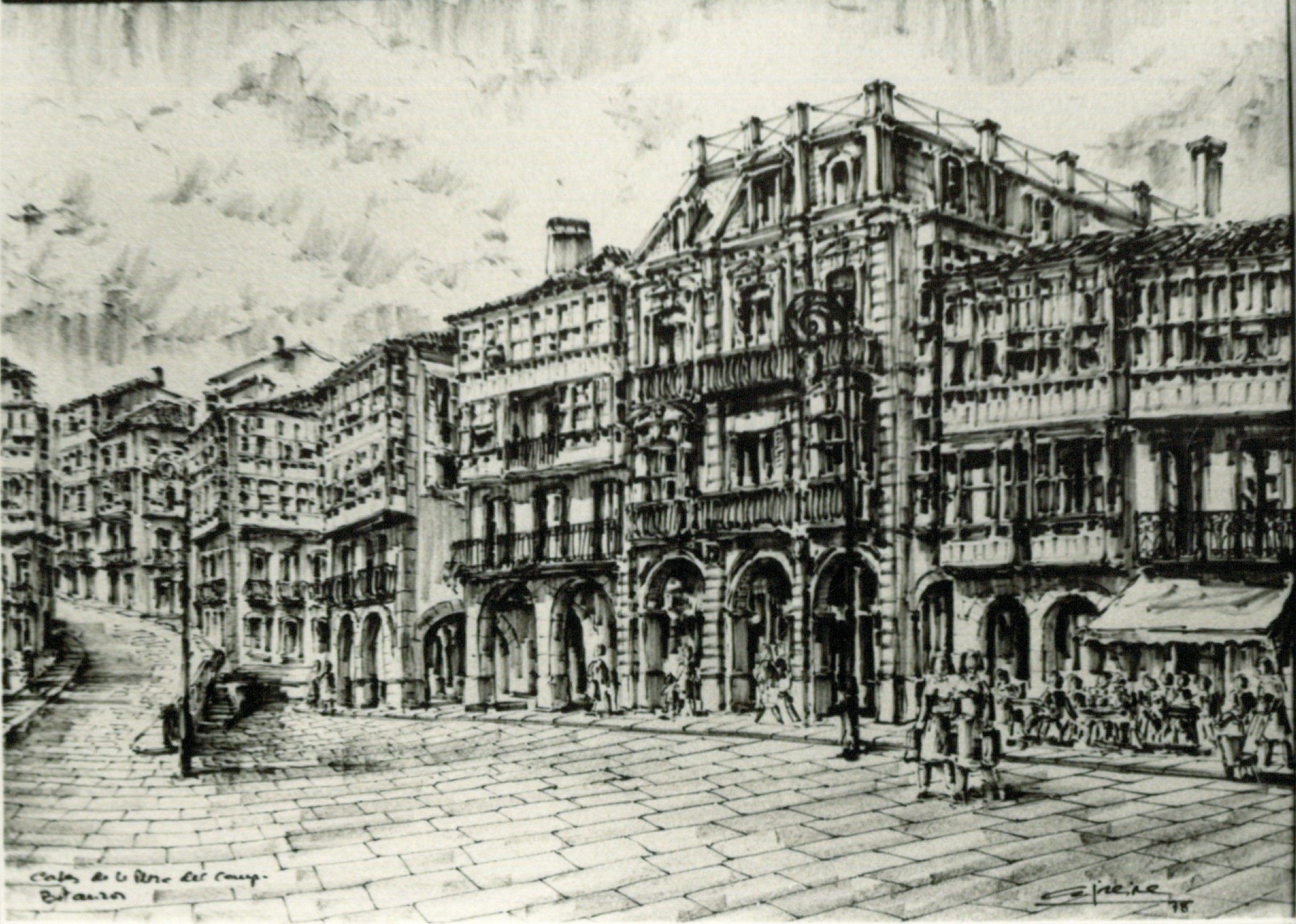 Casas en la plaza de Campo