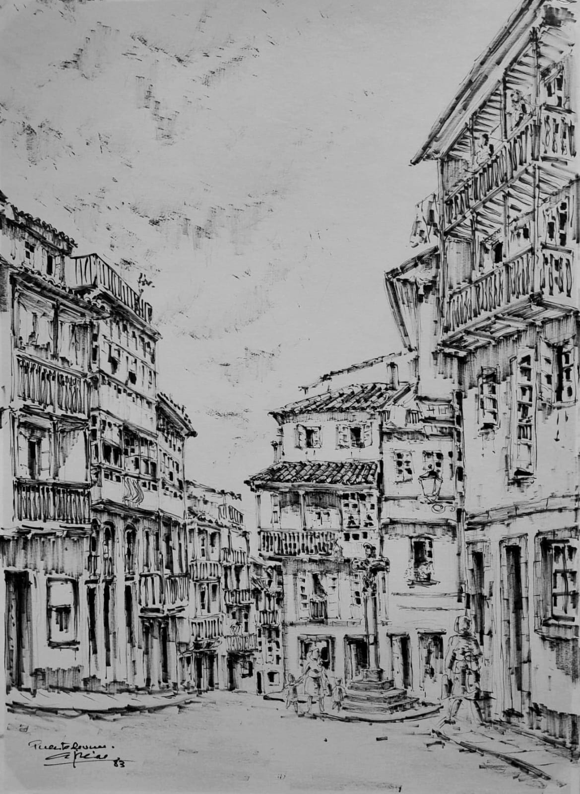 Plaza de las Angustias. Puentedeume