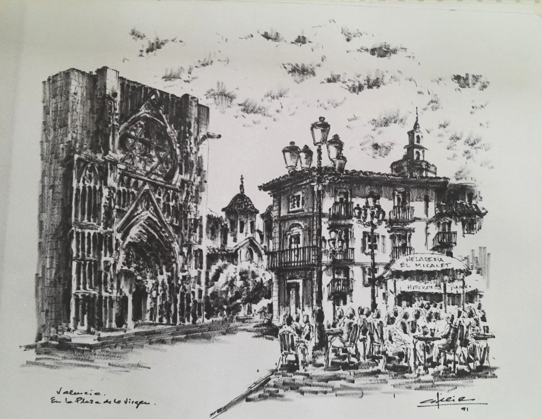 En la Plaza de la Virgen