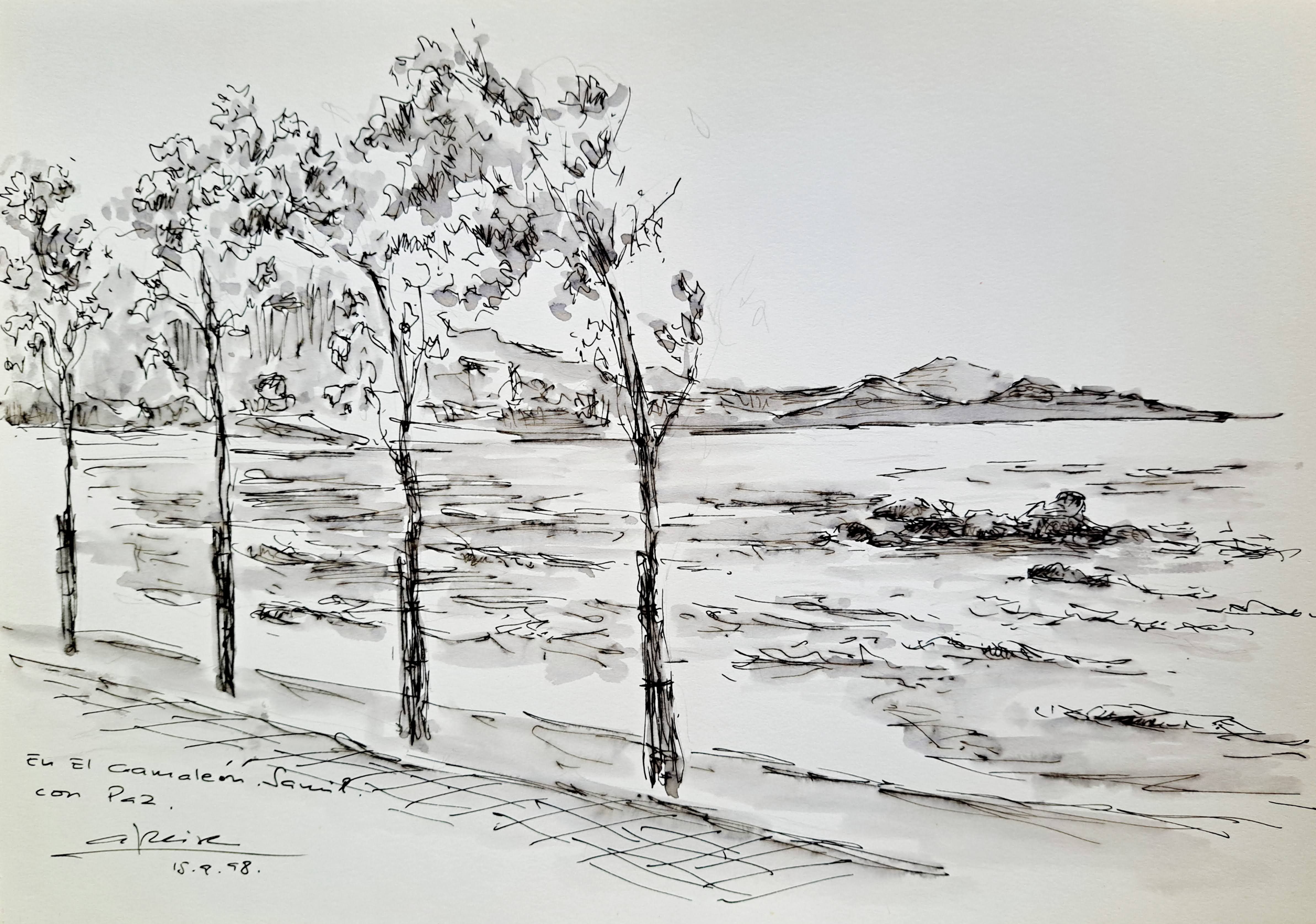 En el Camaleón Samil con Paz