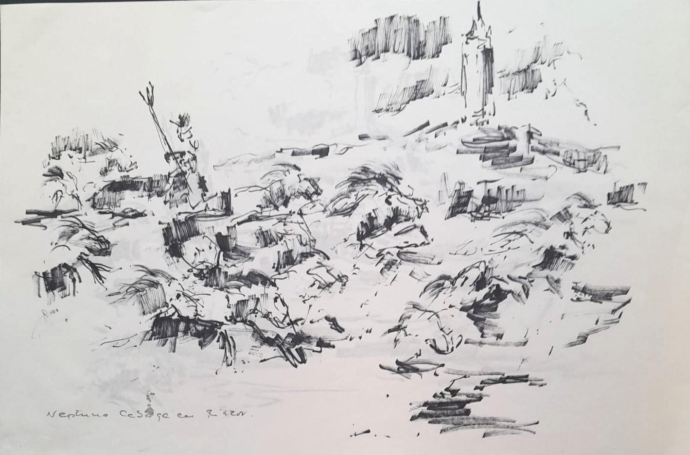 Neptuno cabalga en Riazor